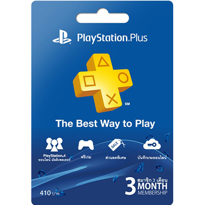 Thẻ Playstation Plus Membership 03 Tháng Hệ Thái Lan