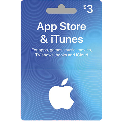 Thẻ iTunes 3$ Hệ (US)