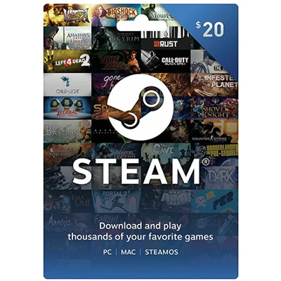 Steam Wallet 20 USD - Không nạp được cho tài khoản steam VN
