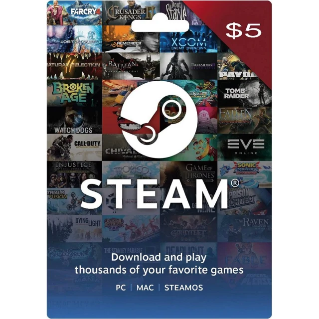 Steam Wallet 5 USD - Không nạp được cho tài khoản steam VN